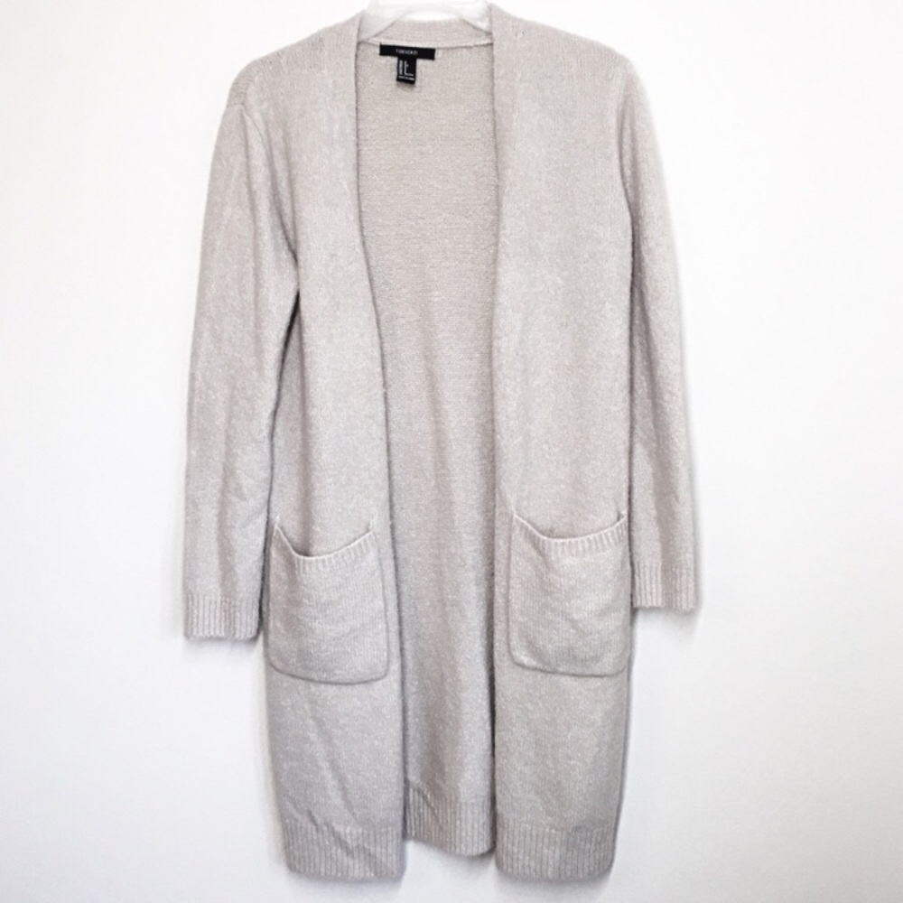 Forever 21 long cozy coat small